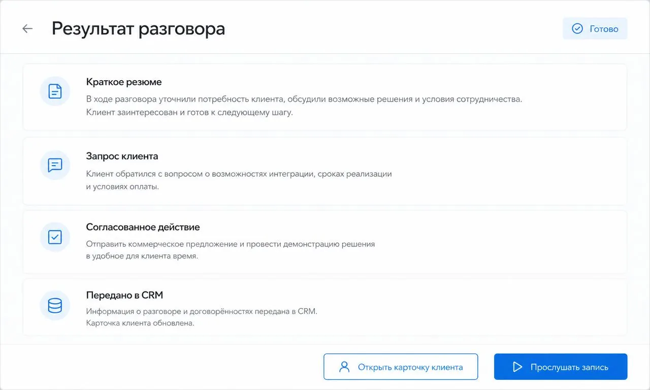 Голосовые ИИ: Результат